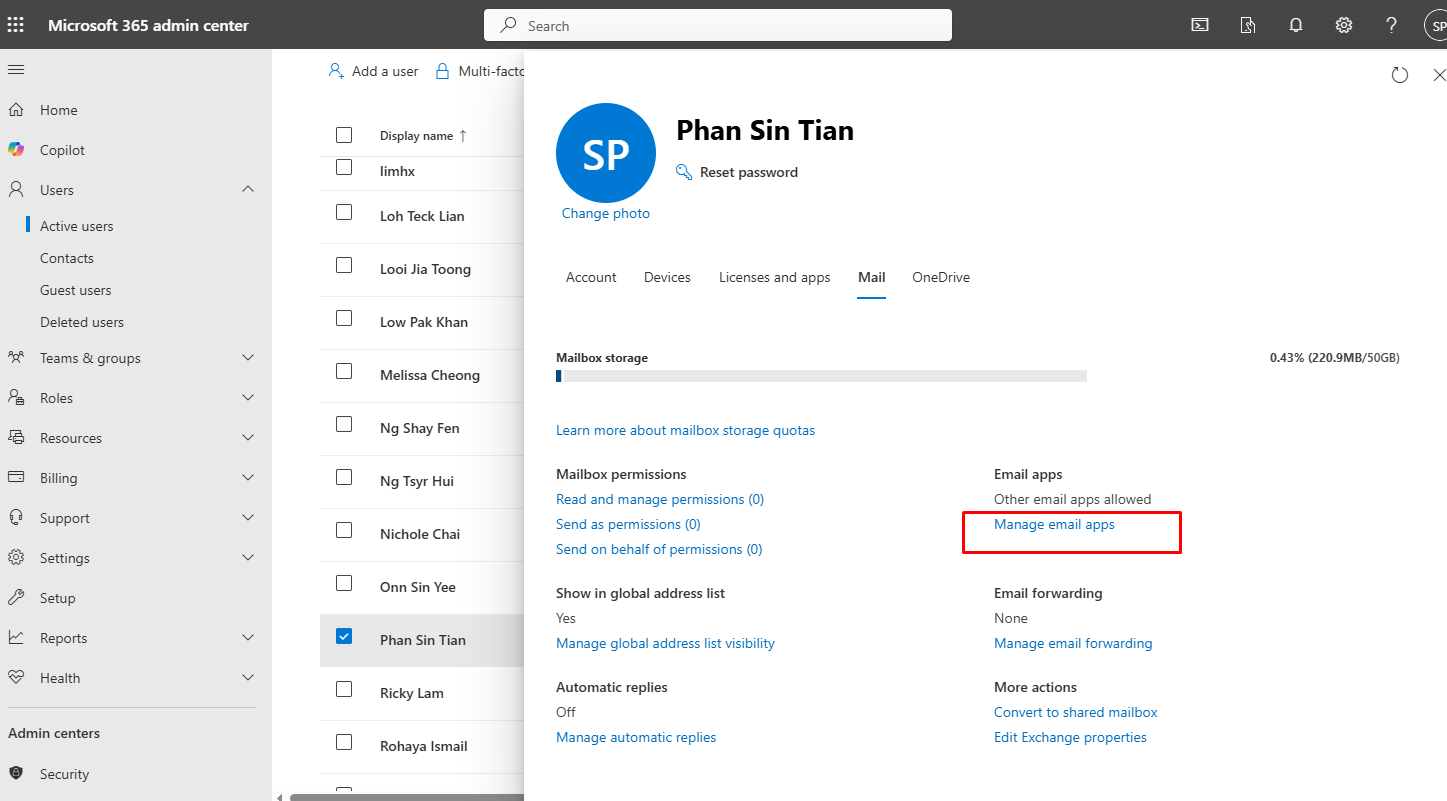 Admin step 3