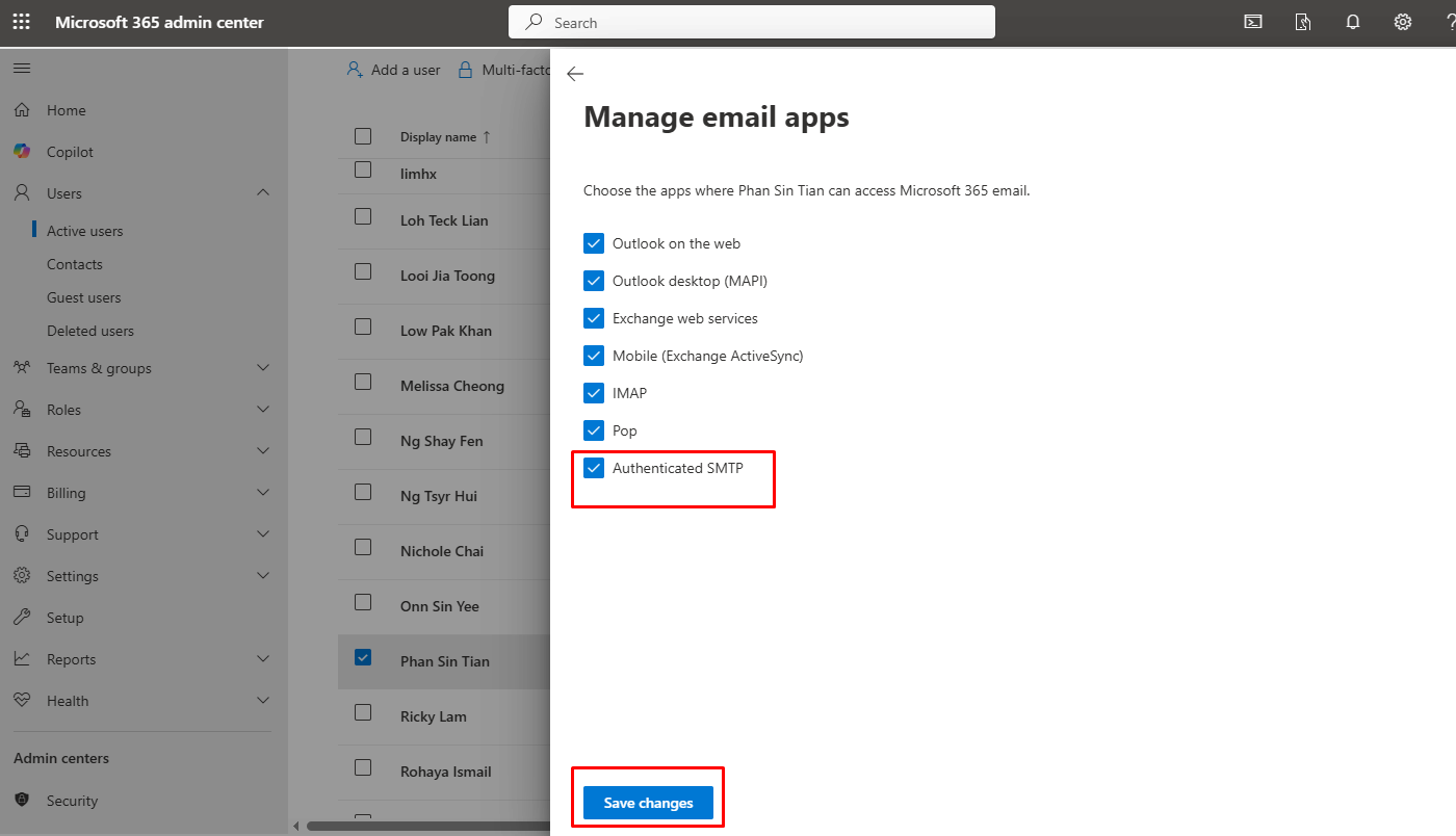 Admin step 5