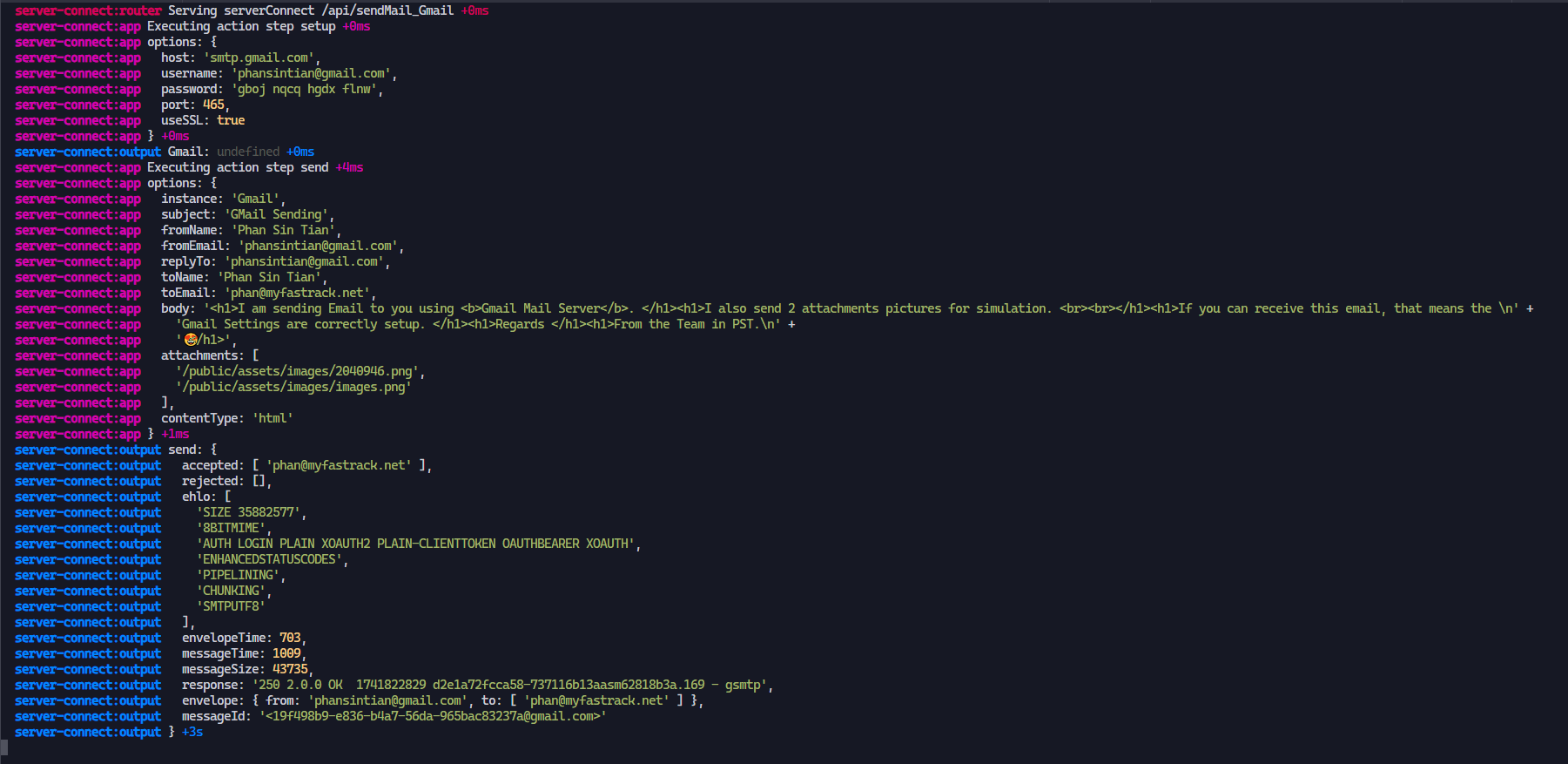 Gmail setup step 5