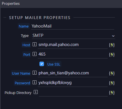 Yahoo setup step 4